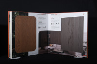 Livre d'échantillons en carton personnalisé pour échantillons de couleur, échantillons de placage stratifié, échantillons de carreaux et brochures avec impression graphique