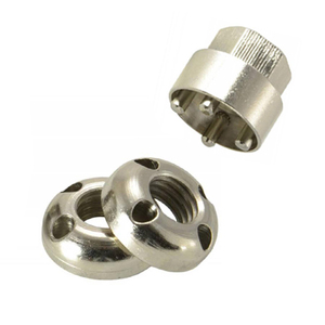 Đai Ốc Tròn Khóa An Toàn Bằng Thép Không Gỉ Bảo Mậ<span class=keywords><strong>t</strong></span> Cao Cho Nhà Máy Đai Ốc Chống Trộm Bốn Lỗ - Product Image 3