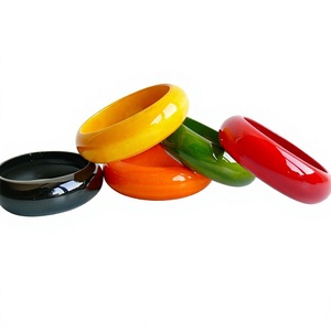 Brazaletes de Resina Coloridos para Mujer, Joyería Artística Hecha a Mano, Accesorios de Moda Ligeros para Fiestas y Bodas - Product Image 1