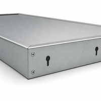 Boîtier métallique personnalisé en aluminium brossé pour appareil électronique, instrument, coque de protection, taille et couleur personnalisées, OEM ODM