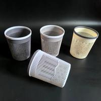 Cesta de Almacenamiento de Escritorio Multiusos Redonda Mini Moderna Ecológica de Plástico PP