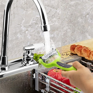 Éplucheur de fruits et légumes <span class=keywords><strong>suisse</strong></span> 3 en 1 à manche en plastique, éplucheur de pommes de terre et carottes en acier inoxydable, éplucheur de julienne - Product Image 3