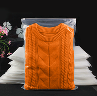 Emballage plastique transparent pour vêtements, sac bon marché, 50 unités, livraison gratuite