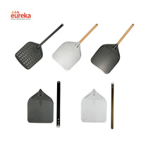 EUREKA Pelle à pizza en bambou avec manche en aluminium anodisé, acier inoxydable, tailles 30/40/60 cm, écologique pour les amateurs de pizza
