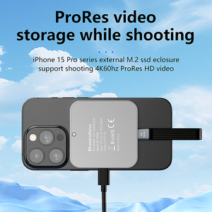 USB 3.1 Gen 2 <span class=keywords><strong>Type</strong></span> <span class=keywords><strong>C</strong></span> 10Gbps Ventilateur Magnétique <span class=keywords><strong>SSD</strong></span> Boîtier M.2 Boîtier NVME M2 Support 4K 60Hz ProRes Vidéo HD - Product Image 5