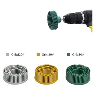 Cepillo de <span class=keywords><strong>disco</strong></span> de cerdas radiales de óxido de aluminio cerámico de 2 pulgadas - Cepillo abrasivo de alta resistencia para taladro eléctrico OEM, eliminación de óxido de aluminio y <span class=keywords><strong>hierro</strong></span> - Product Image 4