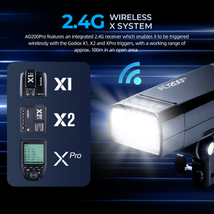 <span class=keywords><strong>Flash</strong></span> da Studio Esterno Tascabile GODOX AD200 AD200Pro 200Ws TTL 2.4G HSS 1/8000s per Fotografia con Batteria al Litio da 2900mAh - Product Image 4