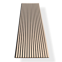 Panel Akustik Veneer Kayu Desain Eropa-Modern, Panel Dinding Berbilah Kedap Suara, Penyerapan Suara Sangat Efektif, Garansi 2 Tahun