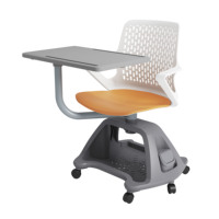 Chaise d'école et de réunion économique pour étudiants avec tablette d'écriture et chaises de type nœud pour étudiants universitaires