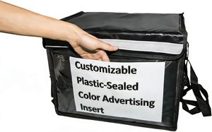 Bolsa <span class=keywords><strong>de</strong></span> Reparto <span class=keywords><strong>de</strong></span> <span class=keywords><strong>Comida</strong></span> Aislada <span class=keywords><strong>de</strong></span> Cuero Spoir con Divisor Extraíble, Base Reforzada, Térmica, Impermeable y Cierre <span class=keywords><strong>de</strong></span> Hebilla - Product Image 4