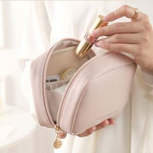 New Design Waterproof Travel PU Pouch Bag Portable Zipper Cosmetics Toiletry Handbag <b>Lipstick</b> Organizer Pouch Bag - Product Image 5