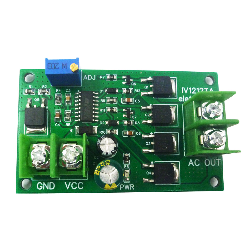 200W DC 12V to AC 12V Inverter 50Hz Square Wave Signal Generator Module 12W AC 12V to 220V Power Transformer Board