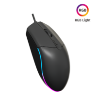 Souris de jeu filaire ergonomique rétroéclairée avec capteur optique USB 4D 1600 DPI pour PC/ordinateur compatible avec les ordinateurs de bureau