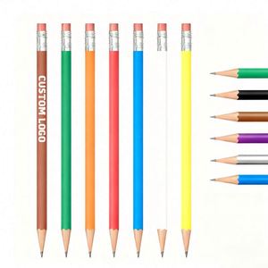 Cadeaux promotionnels pour entreprises, crayons hexagonaux noirs standard Hb2 imprimés avec logo, crayons vierges personnalisés, cadeaux promotionnels - Product Image 1