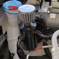 Universal 2-Port kaleng penangkap minyak waduk dengan katup pembuangan tangki penangkap minyak pernafasan