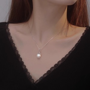 Collier de luxe en alliage avec diamants et perles, et ras-de-cou en zircon, bijoux tendance pour femme, cadeau original - Product Image 1