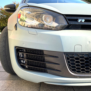 Volkswagen Fog Light Grille Trim Piano Black ABS For Golf 6 GTI GTD - Product Image 2