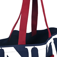 Tragbare, personalisierte Einkaufstasche aus Canvas mit großem Fassungsvermögen, umweltfreundliche Schultertasche aus Baumwoll-Canvas mit Reißverschluss und Buchstaben-Aufdruck