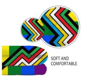 Handicap (arc-en-ciel) Couverture Cadeaux LGBT Lesbian Gay Pride Décor coloré Personnalisé Doux Flanelle Lit Canapé Couvertures - Product Image 6