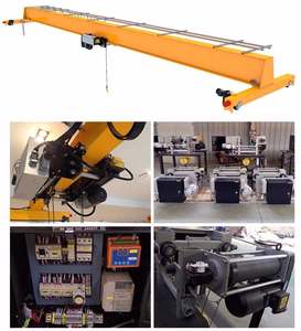 KENAN CRANE Grues <span class=keywords><strong>de</strong></span> <span class=keywords><strong>pont</strong></span> <span class=keywords><strong>a</strong></span>érien à faisceau unique <span class=keywords><strong>de</strong></span> type européen Eot 5 10 15 20 tonnes - Product Image 6