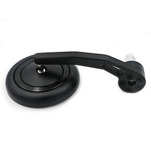 <span class=keywords><strong>Cafe</strong></span> <span class=keywords><strong>Racer</strong></span> Accessoires Bar End Rétroviseurs <span class=keywords><strong>de</strong></span> moto universels 7/8 "Rond Noir Cercle Côté Rétroviseur <span class=keywords><strong>Guidon</strong></span> Bar End Mirror - Product Image 4