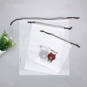 Sac de rangement en EVA givré pour serviettes et chaussettes, sac de voyage en plastique PE avec impression sérigraphiée pour événements sportifs, vente en gros - Product Image 3