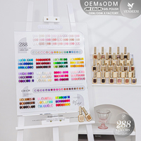 Vendeeni Nail Factory – Vernis à ongles gel UV 288 couleurs, sans TPO ni HEMA, OEM, marque privée, gel coloré classique pour salon de manucure