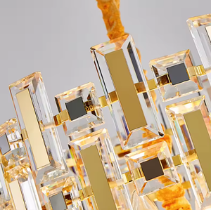 Zeal Lighting Top Selling Modern 6 Luces Gold Crystal Chandelier Indoor Crystal Chandelier Light - Product Image 5