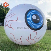 Ballon gonflable de modèle d'oeil de nouvelle conception LED allumant les globes oculaires gonflables pour l'événement de festival d'halloween