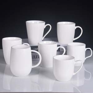 Tazze in Ceramica Bianca all'Ingrosso - Tazze da <span class=keywords><strong>Caffè</strong></span> in Porcellana Premium per Sublimazione, Stampa Logo Personalizzato, Uso in Ufficio e Hotel - Product Image 1
