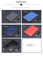 Carnet A5 B5 en cuir souple, journal d'affaires de conférence personnalisé en PU, journal relié par fil en gros avec pendentif