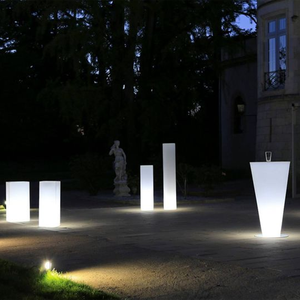 Éclairage rvb <span class=keywords><strong>colonne</strong></span> 3D jardin hôtel Bar mariage décoratif en plastique sans fil pilier d'éclairage extérieur rond Led colonnes lumineuses - Product Image 6