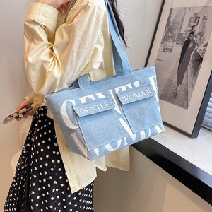Sang trọng bông <span class=keywords><strong>Tote</strong></span> tùy chỉnh màu sắc phù hợp với văn Bản sinh thái <span class=keywords><strong>Canvas</strong></span> <span class=keywords><strong>Tote</strong></span> Túi cho an ninh thực hiện - Product Image 5