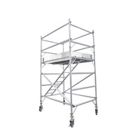 Échafaudage mobile pliable en aluminium pour l'extérieur, résistant à la corrosion, pour la construction et la réparation, fabriqué en Chine