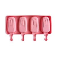 Moule à Crème Glacée en Silicone de Forme Ovale DIY, Moules à Esquimaux Faits Maison, Bac à Glaçons pour Congélateur, Fabricant de Bâtonnets à Glace, Outil de Pâtisserie