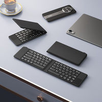 Katlanabilir Kablosuz Klavye, Dokunmatik Yüzeyli Ultra İnce Taşınabilir Şarj Edilebilir PC Tablet Klavyesi, iOS Android HarmonyOS için