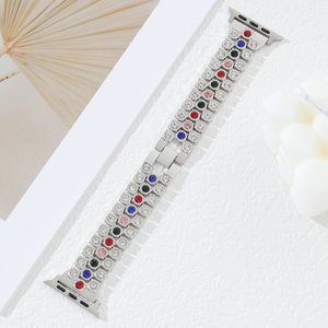 Estilos más nuevos desarrollados Venta caliente Bling Diamond Color-blocking App Smart <span class=keywords><strong>Watch</strong></span> para <span class=keywords><strong>Apple</strong></span> <span class=keywords><strong>Watch</strong></span> 49mm 45mm 44mm 42mm 38mm - Product Image 1