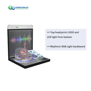 Présentoir audio de magasin de détail d'affaires pour l'affichage d'échantillon de casque d'écouteur de Bluetooth de magasins de chaîne de centre commercial d'exposition - Product Image 4