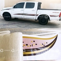 Autocollants latéraux de voiture pour Hilux 2009 2700EFI Autocollant de carrosserie pour Hilux