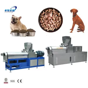 Automatic dry dog food pet food extruder pet food making extruder production machine line pro