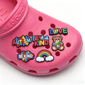 Breloques de chaussures en gros avec drapeau dominicain, design personnalisé, en caoutchouc PVC, pour sabots, décoration de chaussures, bracelets, style designer Bling - Product Image 5