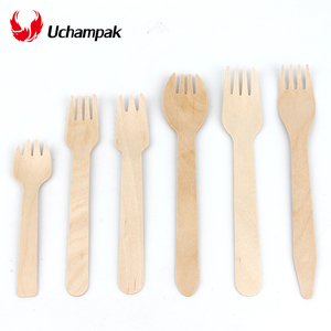 Chất lượng cao bằng gỗ dĩa thìa dao kéo đồ dùng dùng một lần sinh thái thân thiện có thể tái chế bằng gỗ thiết lập dao kéo - Product Image 2