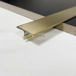 <b>Tile</b> Profile T Shaped Decorative Strip 304/316 Stainless Steel <b>Tile</b> Trim Stainless Steel Skirting for Wall Decoration - Product Image 6
