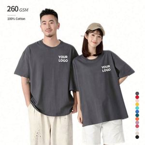 Drop Shoulder Blank Summer Tee 100% Cotton Plain Custom Wholesale Clothes Men's <b>T</b> Shirt Tshirt Sublimation Blanks Woven 2Pcs - Product Image 2