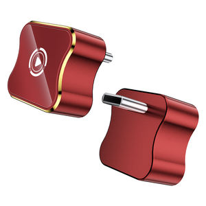 Red Mini 2 in 1 Carplay <b>Adapter</b> Customizable USB Port Wired to Wireless Carplay & Android Auto Dongle - Product Image 1