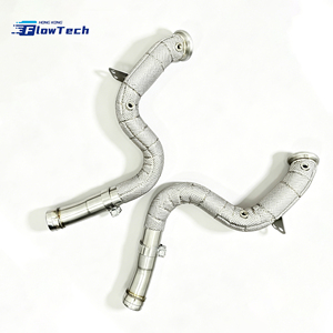 Downpipe sport haute performance pour Mercedes Benz C63 C63S AMG W205 M177 4.0L V8 bi-turbo en acier inoxydable 304, échappement de course - Product Image 3
