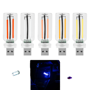 USB mini LED đêm đèn sợi đốt xe bầu không khí ánh sáng bóng đèn cho phòng ngủ trang trí chiếu sáng tự động Nội Thất Điều khiển ánh sáng - Product Image 1