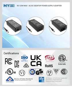 Adaptador de Cable de CA de alimentación <span class=keywords><strong>Gan</strong></span> avanzado MYIXI, multivoltaje 360, enchufe múltiple, enchufe de luz de extensión, conector USB 16,5 v 4,0*1,7, 24V - Product Image 6