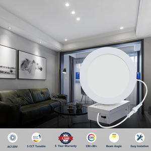 Nueva Llegada, Panel de Luz LED Redondo Empotrado, Delgado, de Brillo Plano Comercial, 9w 12w 18w - Product Image 5