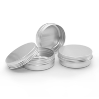 Boîte en aluminium ronde brillante de 30 ml avec étiquette personnalisée, 52x20mm, bouchon à vis, emballage cosmétique polyvalent pour rouge à lèvres, gravure possible